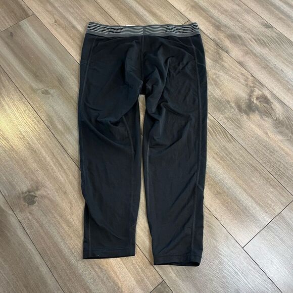 Nike Pro Black Athletic Workout Leggings Men Large Bin E-4 - Picture 4 of 4